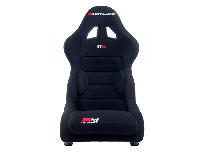 Motamec Racing GT02 Race Seat Fiberglass Shell Side Mount BLACK - NON FIA