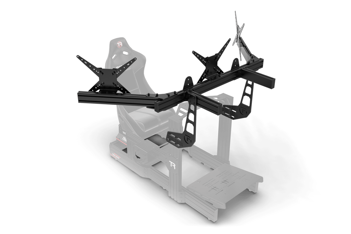 Large Cockpit-Mounted Triple Monitor Mount - 1200mm / 47.25" Wide