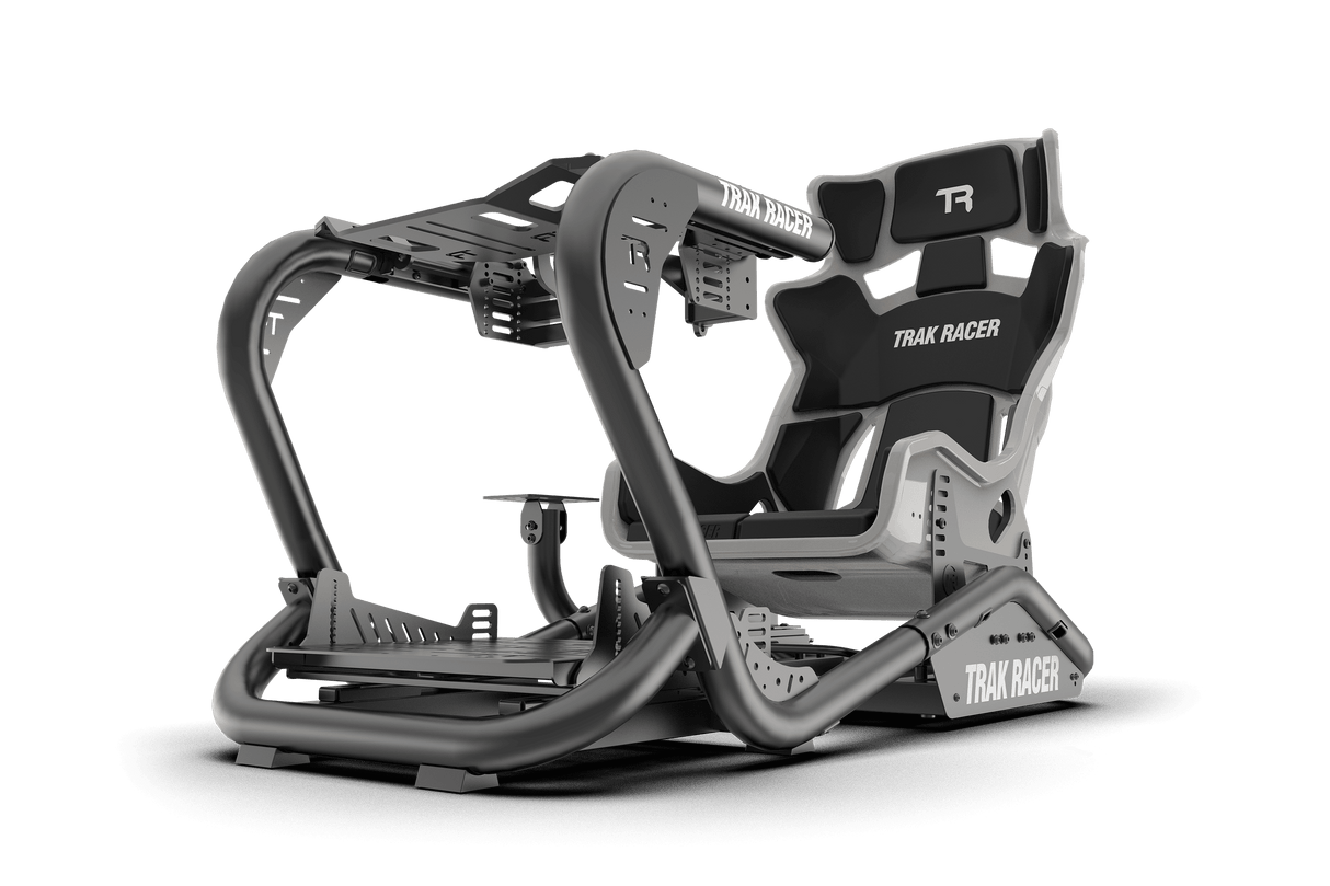 TR Series Fibreglass GT Sim Racing Seat — High Gloss Grey