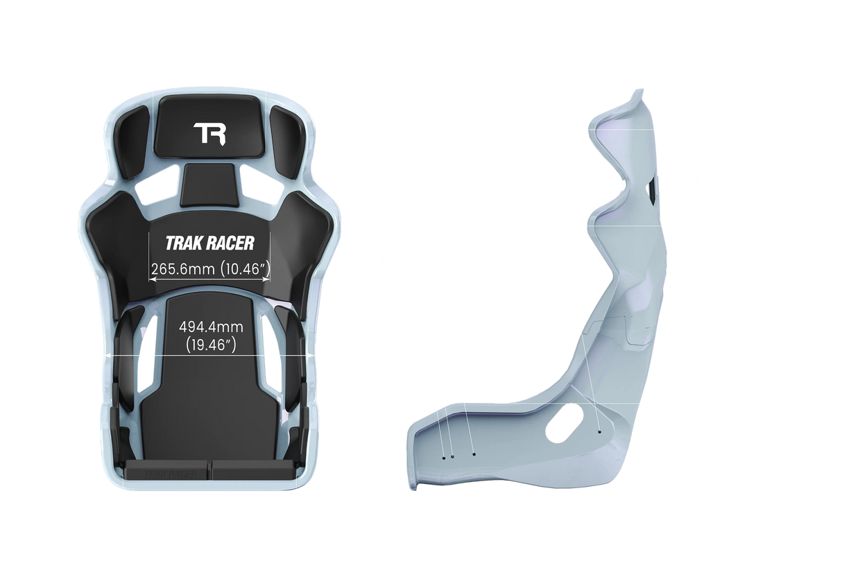 TR Series Fibreglass GT Sim Racing Seat — Pearlescent Colour-Shift Finish