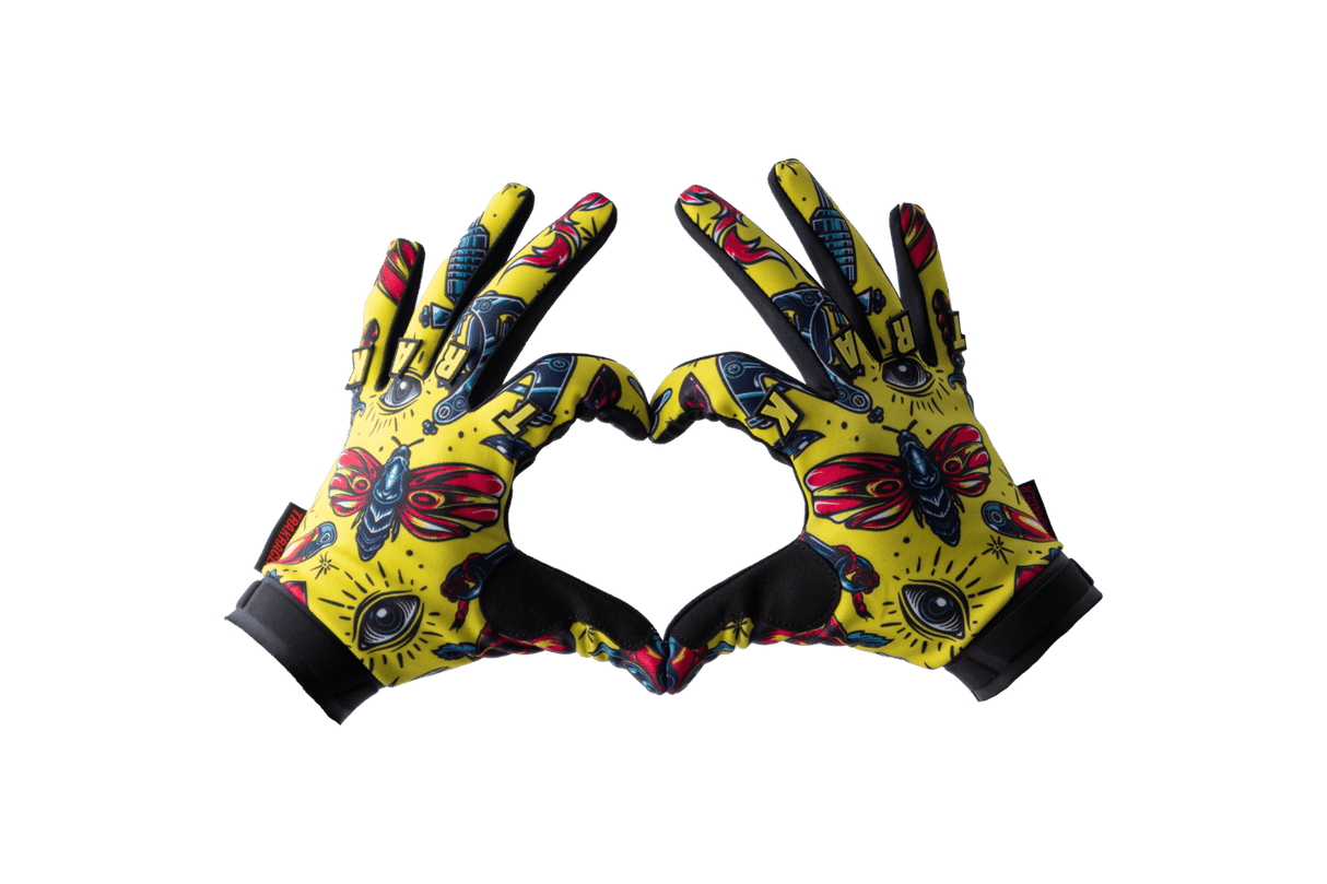 Trak Racer Multi-Use Sim Racing Gloves - Yellow