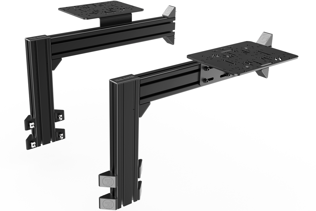 Flight Sim Control Mounts with 2 Side Supports for all Aluminum Cockpits