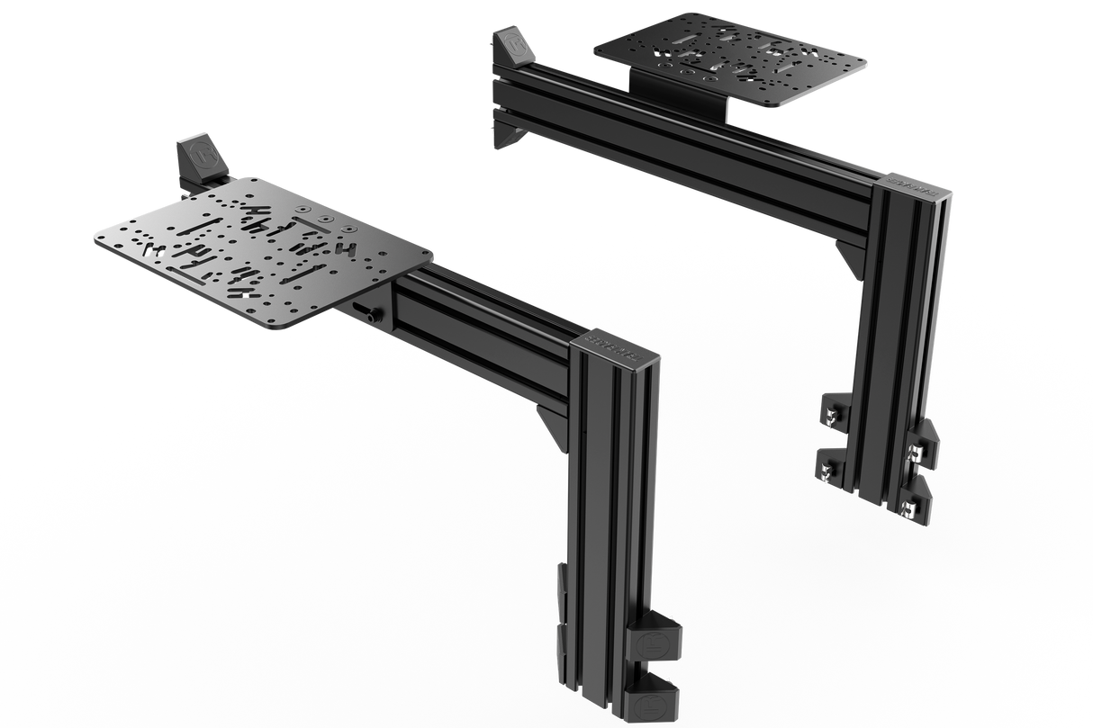 Flight Sim Control Mounts with 2 Side Supports for all Aluminum Cockpits