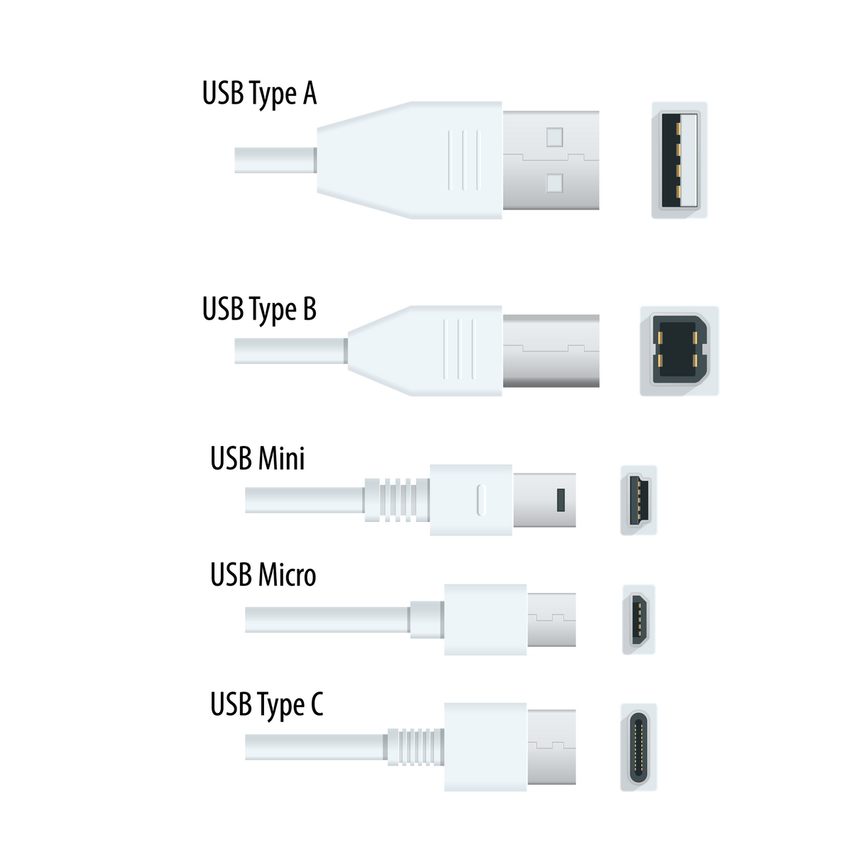 SRM Coiled USB Cable USB C Premium