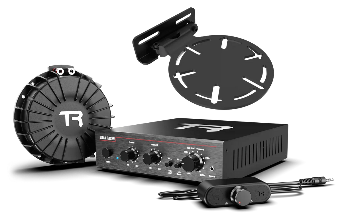 Trak Racer V2 Pro 2CH 200W Low-Frequency Class-D Amplifier and Bass Shaker Kit with Rig Mount