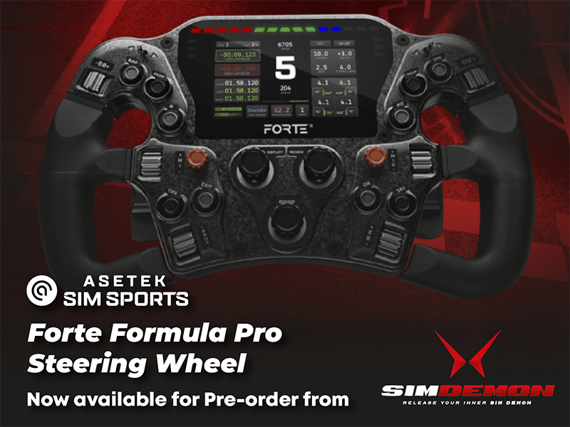 NEW - FORTE FORMULA PRO STEERING WHEEL – SIM Demon