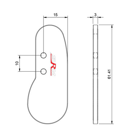 Formula  narrow shifter paddle pair