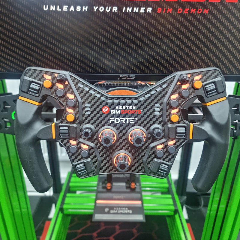 Asetek Forte Triple Screen Turnkey Racing Simulator