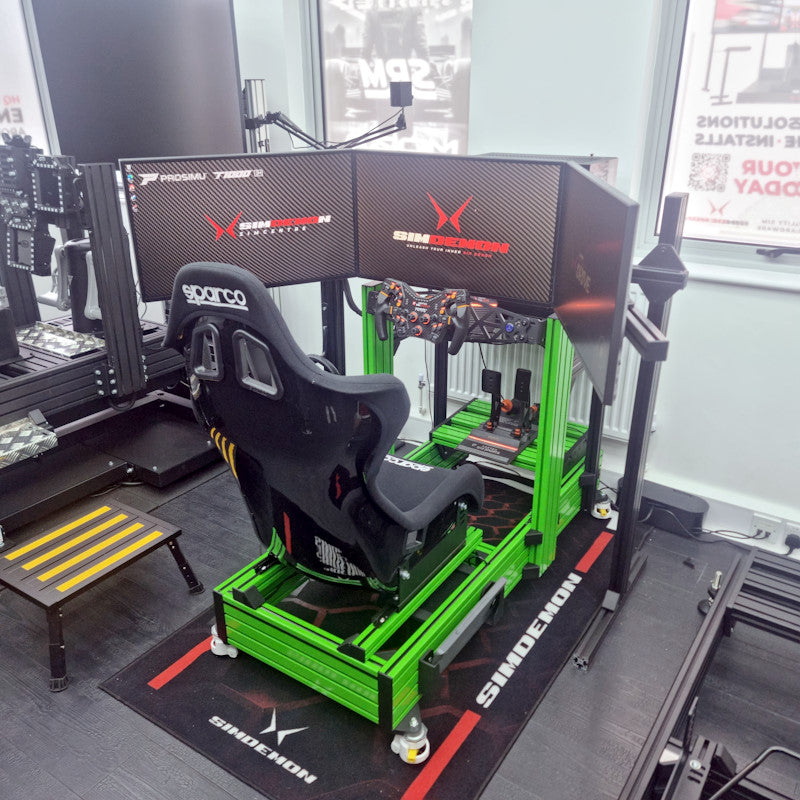 Asetek Forte Triple Screen Turnkey Racing Simulator