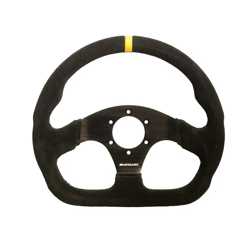Motamec Formula Race Wheel D Shape 320mm Black Suede
