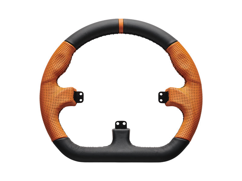 Asetek SimSports Closed D Orange Leather Rim