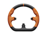 Asetek SimSports Closed D Orange Leather Rim