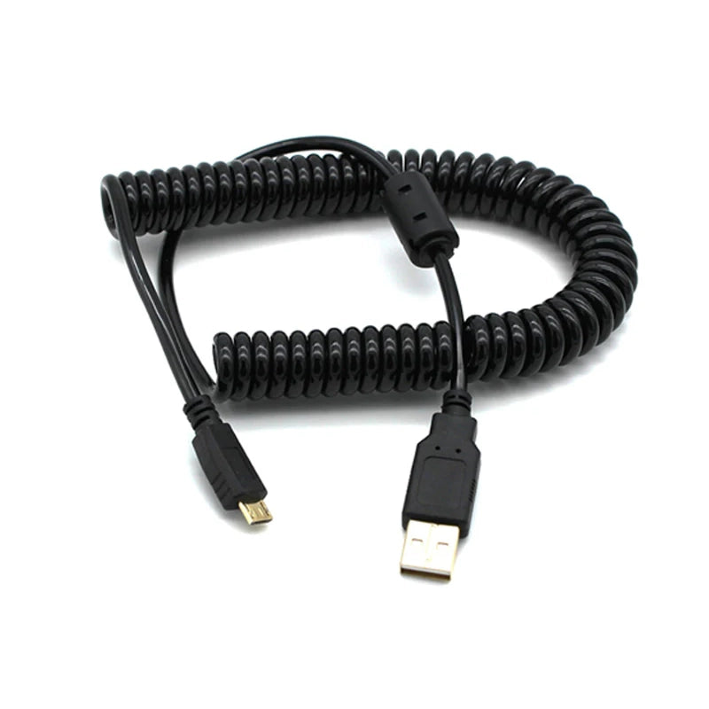 SRM Micro USB coiled Cable