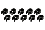 Set of 10 Cable Management Clips with 10 Cable Ties