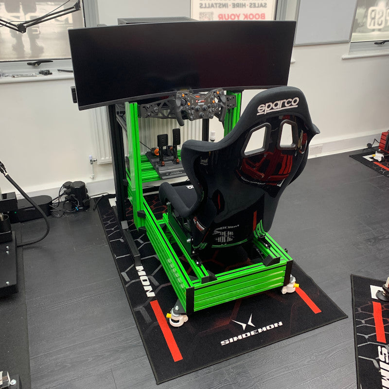 Asetek x PSR 1 Kawasaki Green Turnkey Racing Simulator