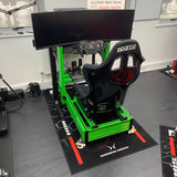 Asetek x PSR 1 Kawasaki Green Turnkey Racing Simulator