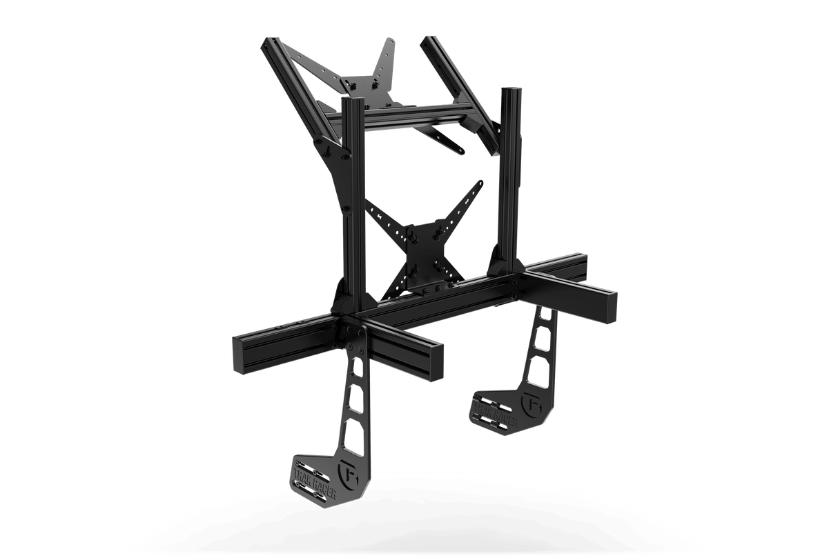 Large Cockpit-Mounted Dual Monitor Stand - 1200mm / 47.25" Wide
