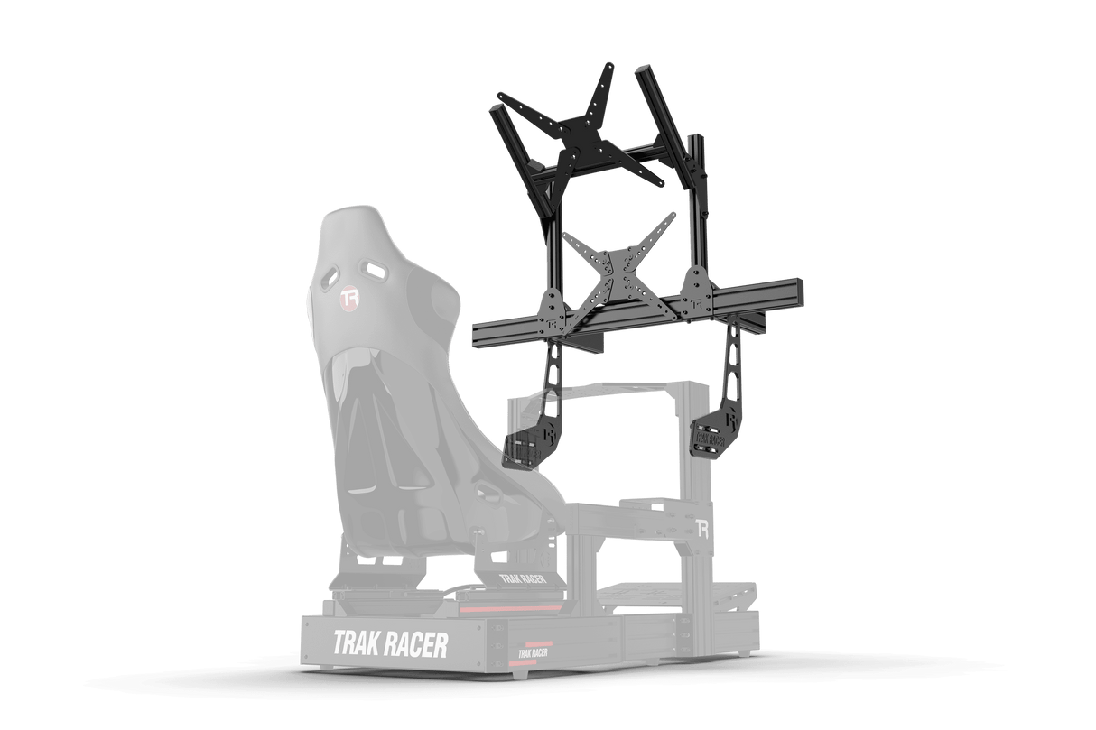 Large Cockpit-Mounted Dual Monitor Stand - 1200mm / 47.25" Wide