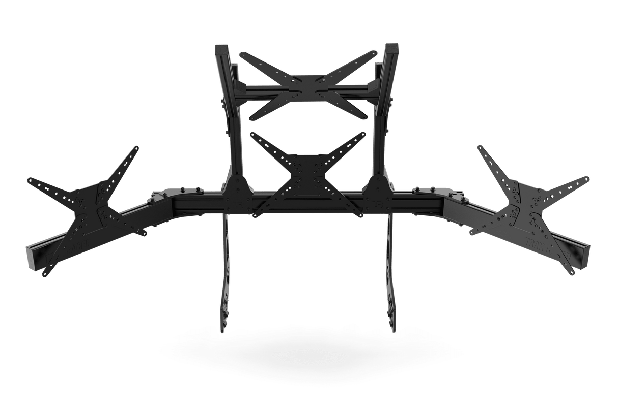Large Cockpit-Mounted Quad Monitor Stand - 1200mm / 47.25" Wide