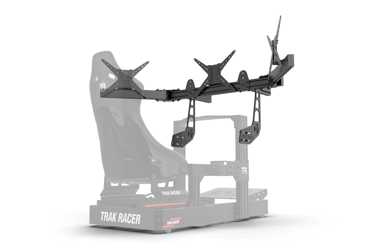 Large Cockpit-Mounted Triple Monitor Mount - 1200mm / 47.25" Wide