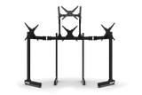 Freestanding Quad (4) Monitor Stand with Extra Leg Supports