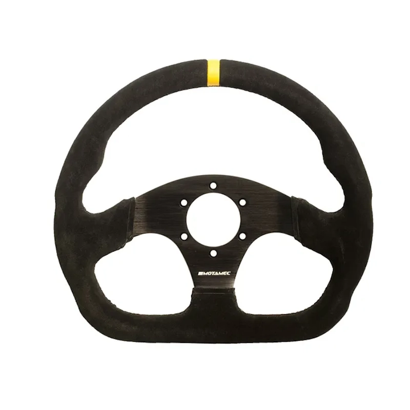 Motamec Formula Race Wheel D Shape 320mm Black Suede