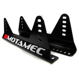 Motamec Steel Seat Side Mounts Brackets Universal Fits Sparco OMP with Stickers