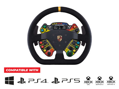 Podium Steering Wheel Porsche 911 GT3 R Suede v2 for Xbox (Comp)