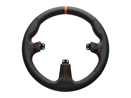 Asetek SimSports Round Black Leather Trim