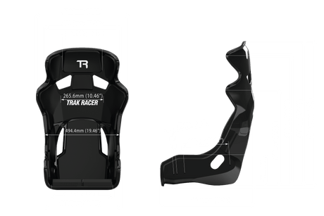 TR Series Fibreglass GT Sim Racing Seat — High Gloss Grey