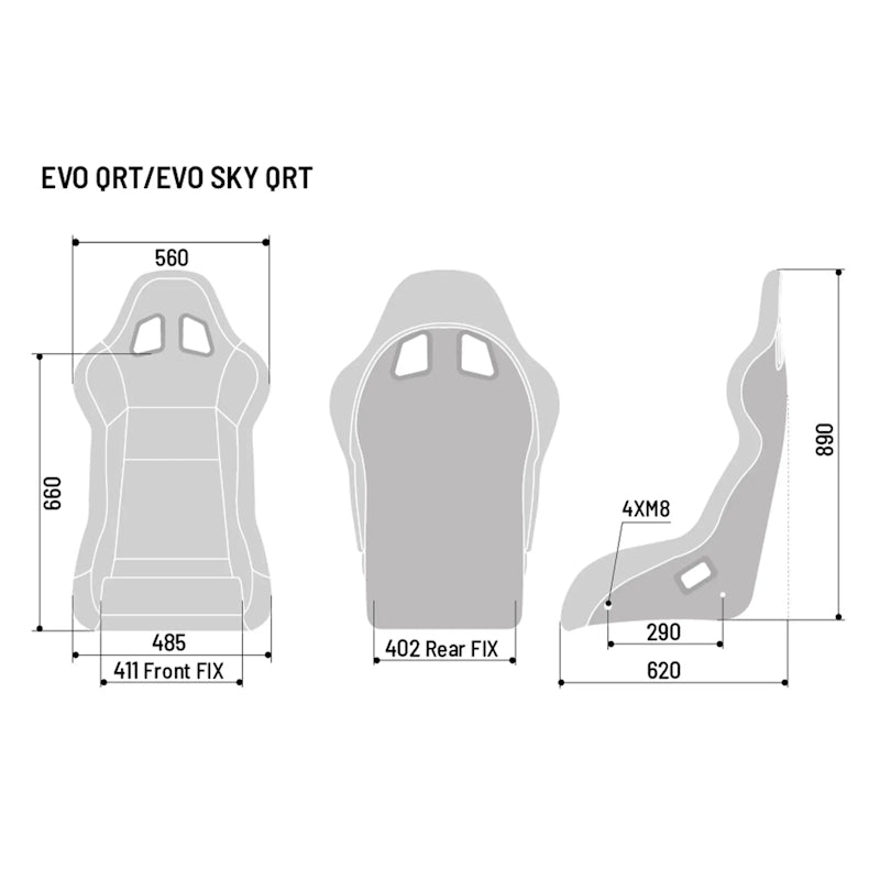 Sparco EVO QRT Fibreglass Sim Racing Seat