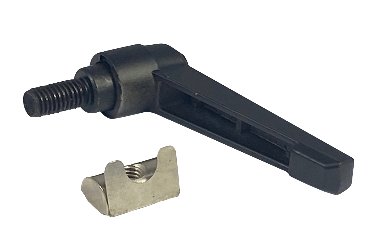 Set of 2 8mm Screw with Black Aluminium Handle