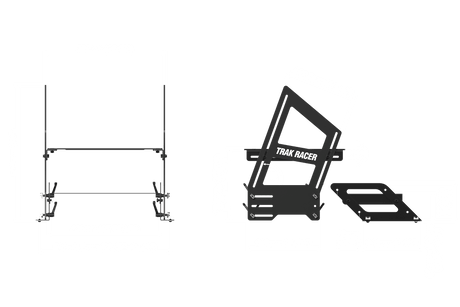 Universal Inverted / Formula /GT Hybrid Pedal Bracket System with Pedal Plate and Foot Plate