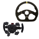 Fanatec Clubsport Universal Hub & Motamec D Shape 320mm Black Suede RIM Bundle