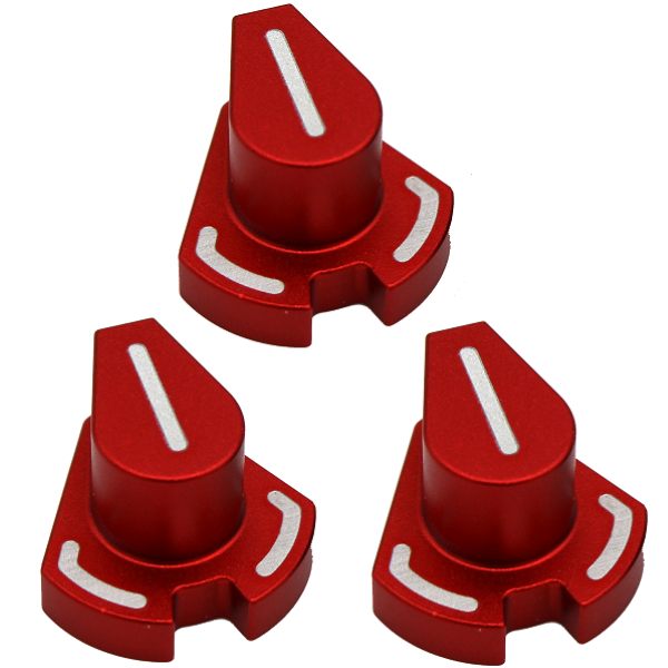 Replacement Knob for Fanatec wheels Red / 3 Pack