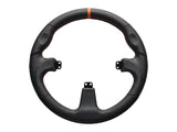 Asetek SimSports Round Black Leather Trim